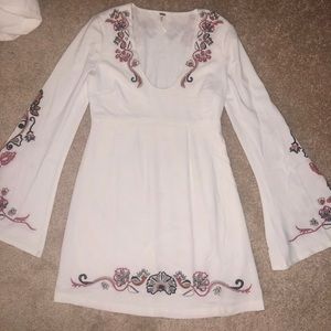 Free People White Floral Dress